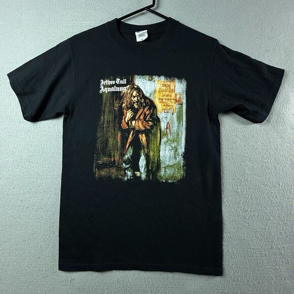 VTG Jethro Tull T-Shirt Aqualung Men's Small Y2K  Black - Picture 1 of 8